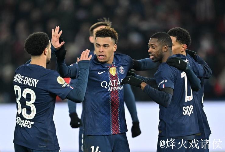 法甲-杜埃进球登贝莱助攻 巴黎圣日耳曼2-1紧追榜首仅差1分
